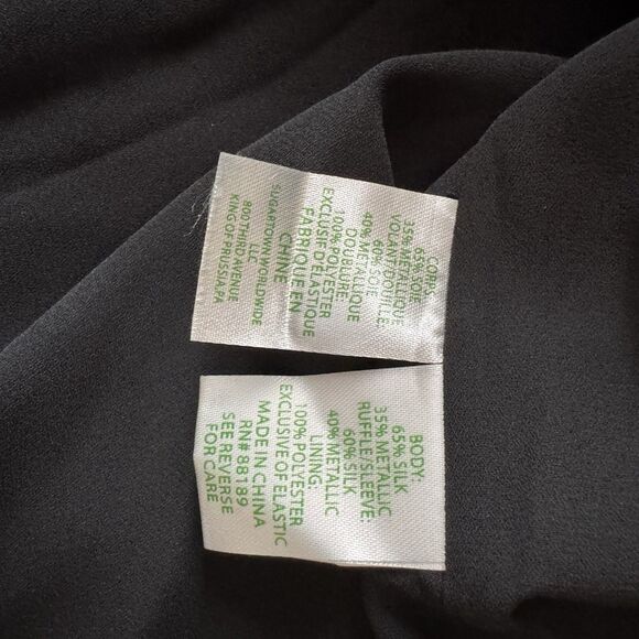 Lilly Pulitzer Avelynn Silk Dress Black Onyx Seeing Spots Metallic sz 8 NWT $258 - Picture 9 of 10